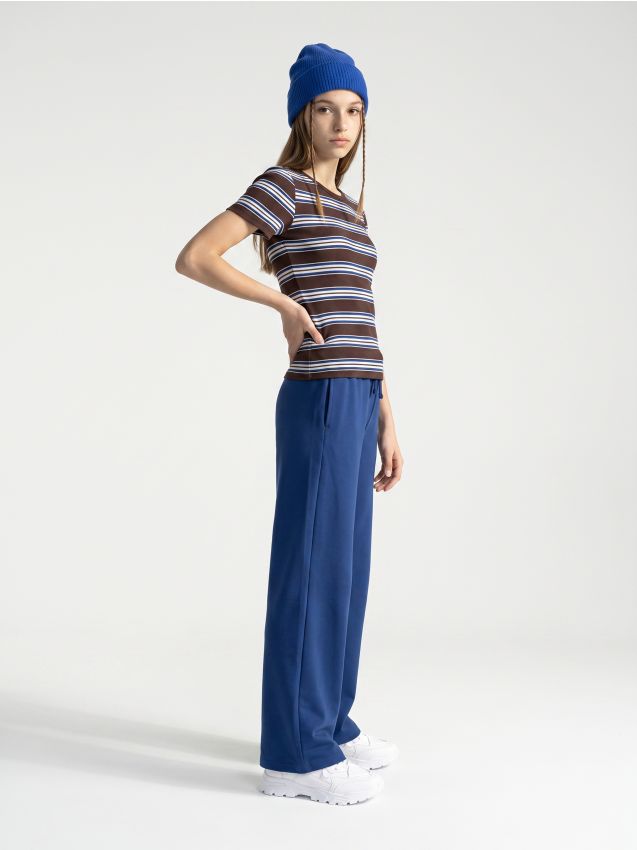 Sinsay - Tricou din bumbac în dungi - multicolor