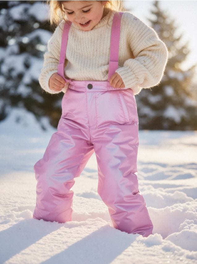 Sinsay - Pantaloni vătuiți pentru iarnă - roz-pastel