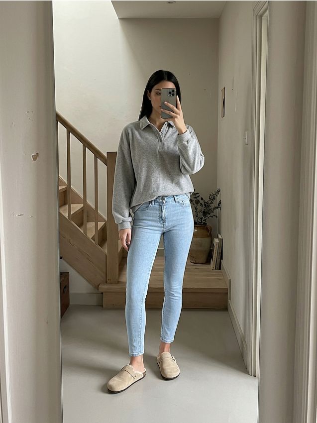 Sinsay - Blugi skinny - albastru