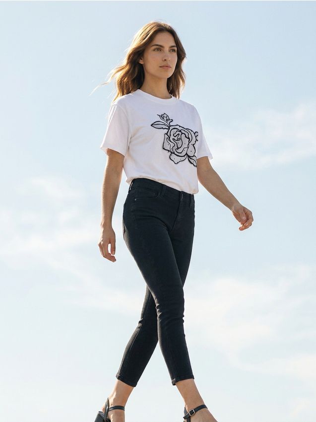 Sinsay - Blugi skinny - negru