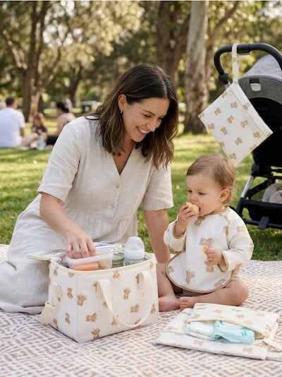 Organizery do pokoju niemowlaka w misie 2 pack