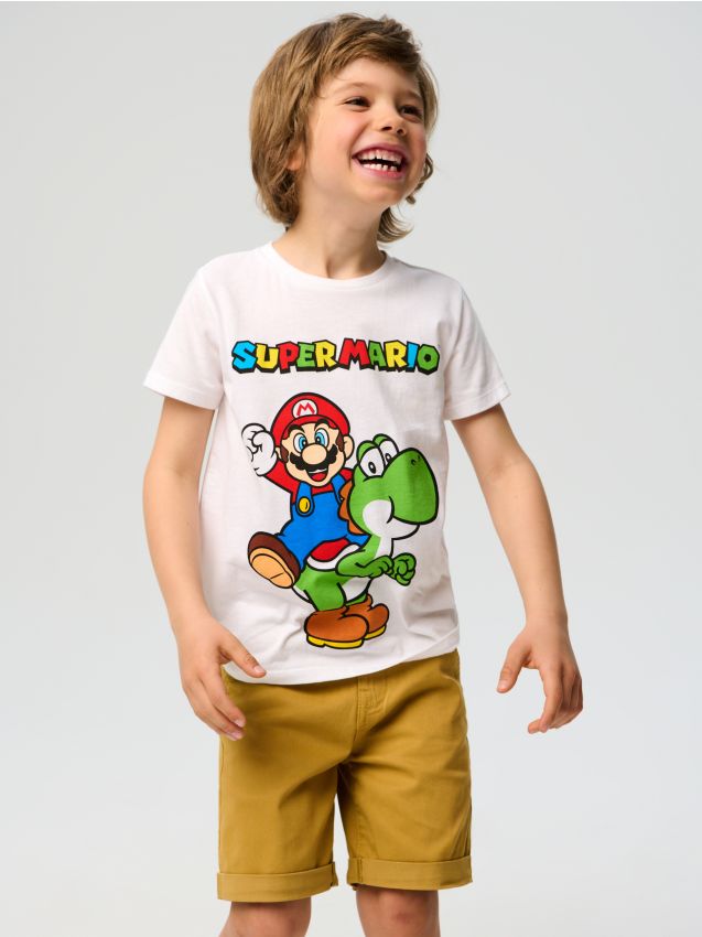 Sinsay - Tricou Super Mario - alb
