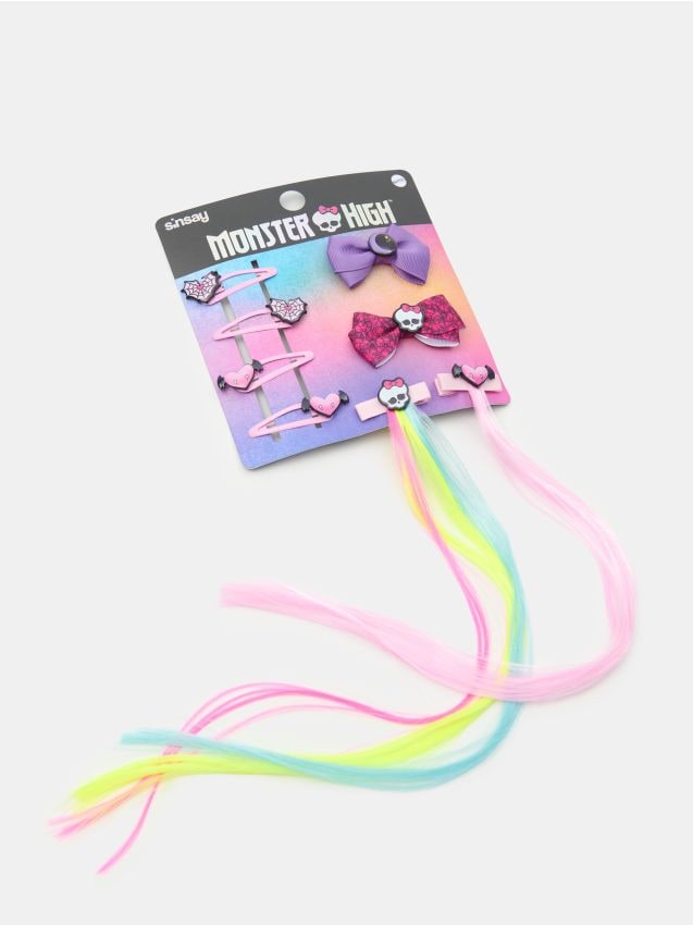 Sinsay - 8-pack sponky do vlasov Monster High - viacfarebná