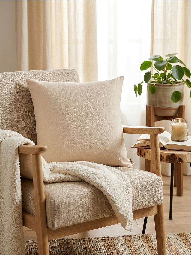 Sinsay - Față de pernă - crem