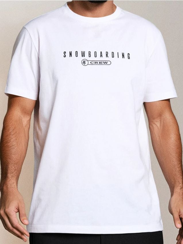 Sinsay - Tricou din bumbac cu inscripție - alb