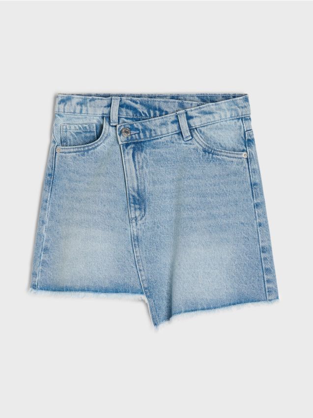 Sinsay - Fustă mini de blugi - albastru