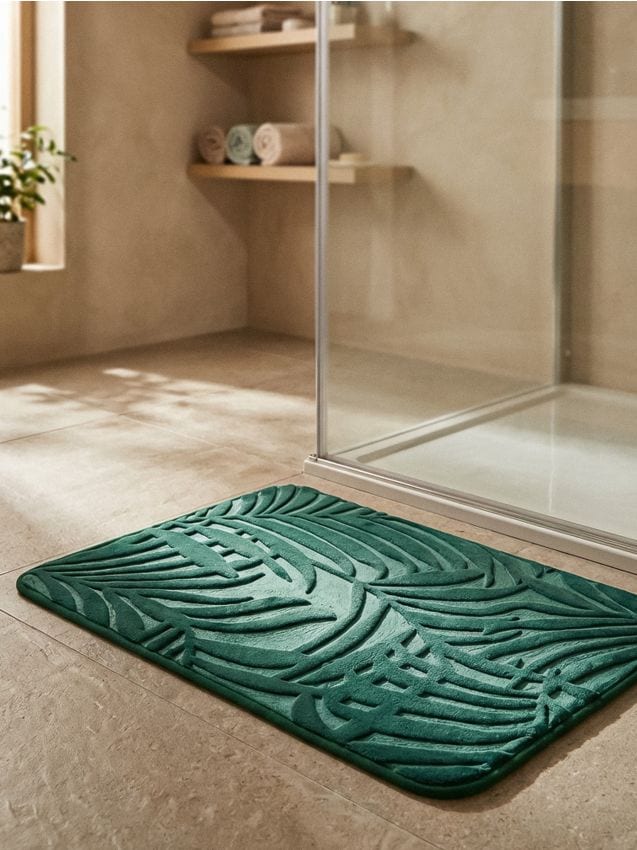 Sinsay - Covoraș de baie cu motiv de Crăciun - albastru-verzui