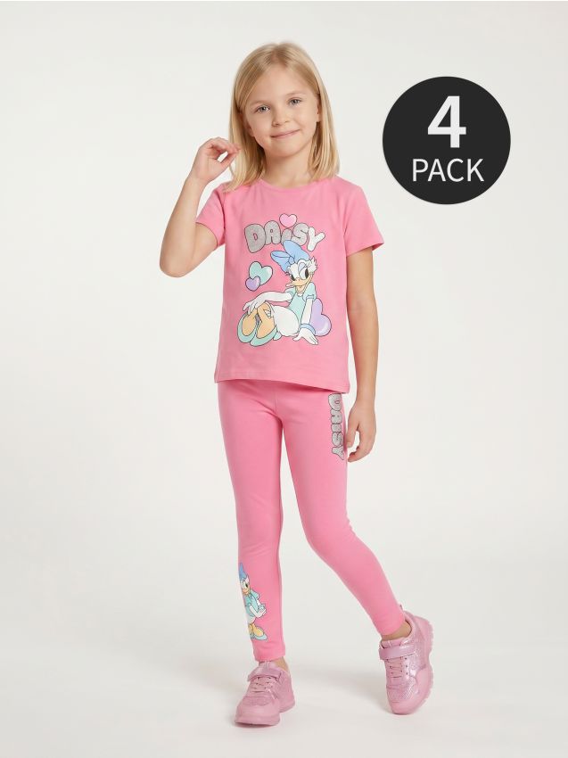 Sinsay - Tricouri din bumbac Disney, pachet de 4 - multicolor