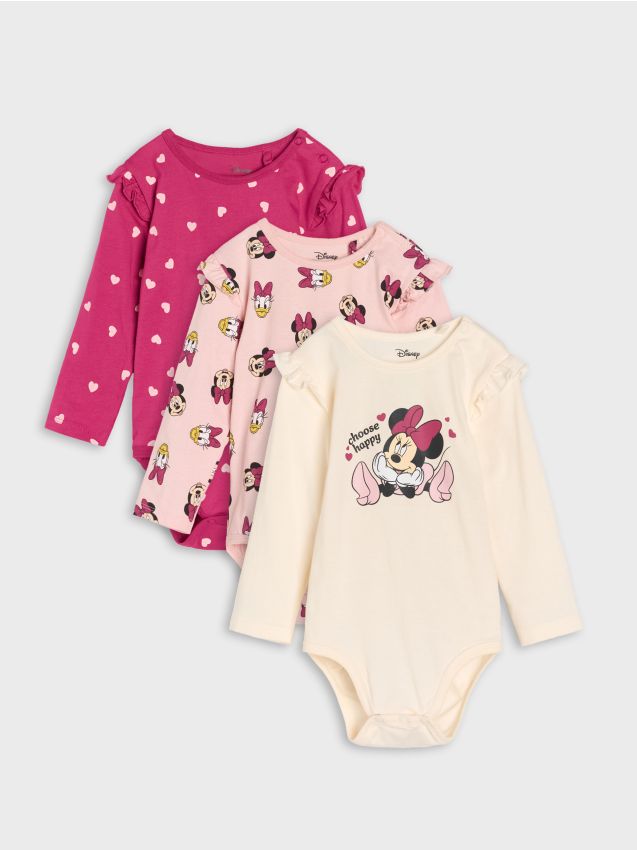 Komplet 3 bodijev Minnie Mouse - SINSAY