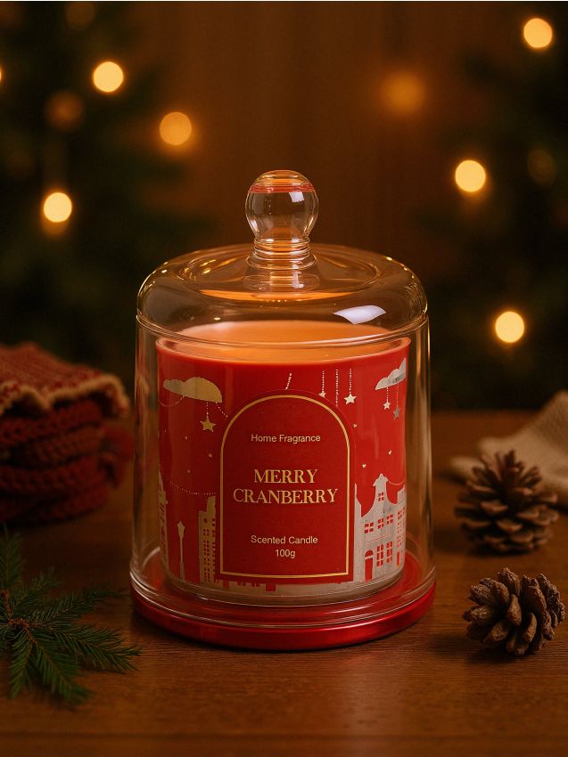Sinsay - Vonná sviečka Merry Cranberry - červená