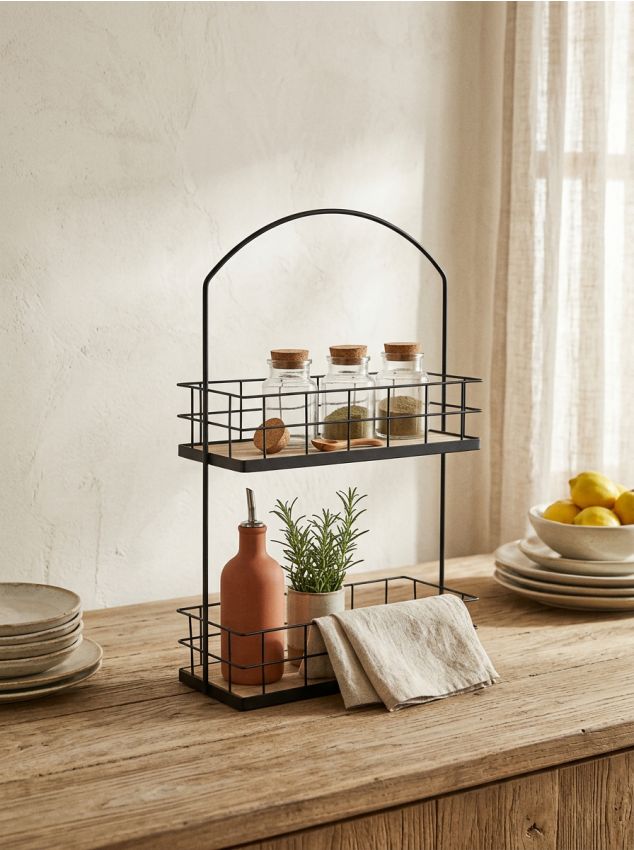 Sinsay - Raft metalic de perete - negru