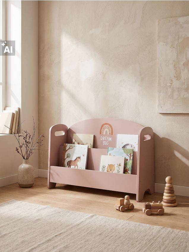Sinsay - Raft pentru cărți - roz-pastel