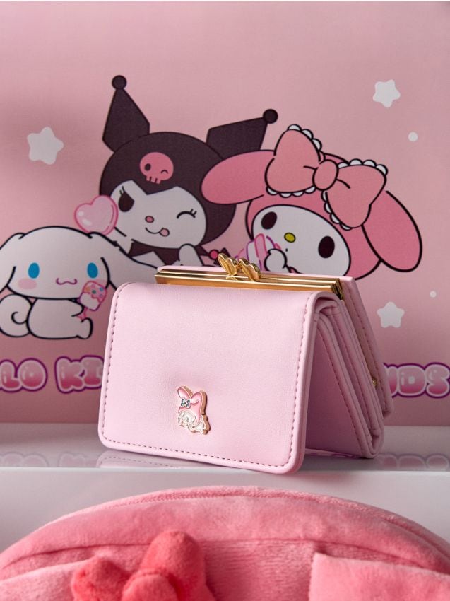 Sinsay - Portofel mic cu închizătoare decorativă My Melody - roz-pastel