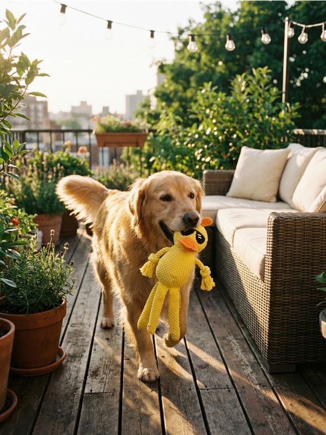 Sinsay - Jucărie de pluș pentru câini cu sunet - galben