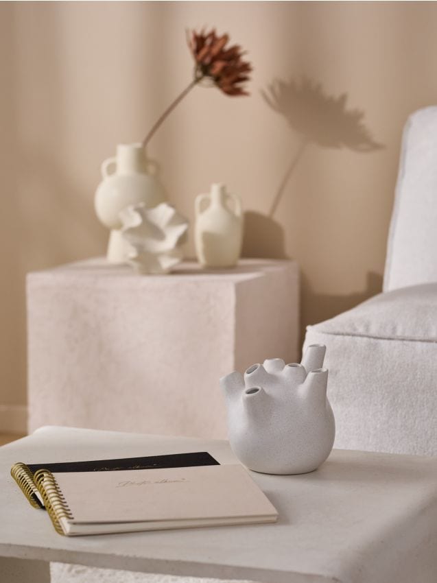 Sinsay - Keramická váza - biela