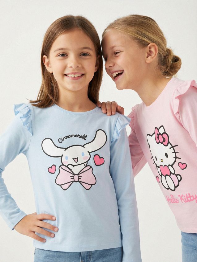Sinsay - Tricou din bumbac cu imprimeu Hello Kitty - multicolor