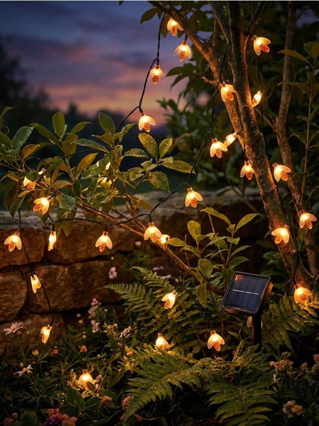 Sinsay - Ghirlandă solară LED cu lămpi în formă de albine - alb