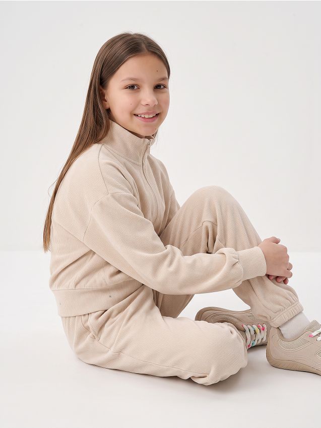 Sinsay - Pantaloni jogger reiați - bej