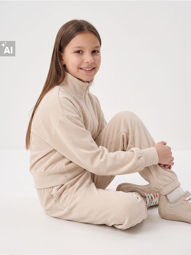Sinsay - Pantaloni jogger reiați - bej