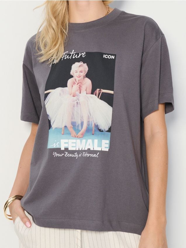 Koszulka oversize Marylin Monroe - SINSAY