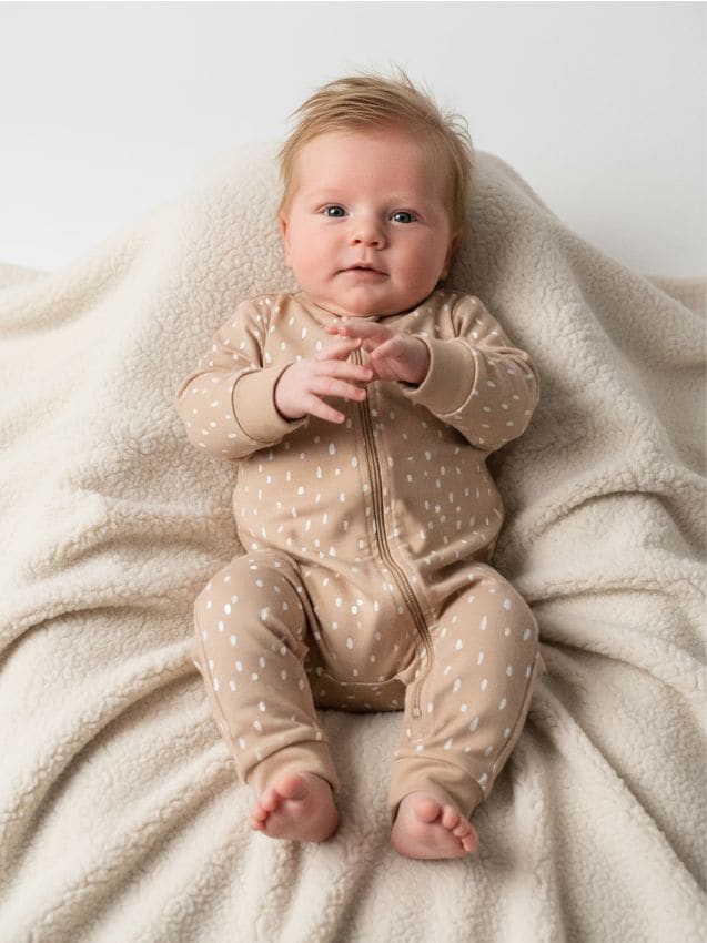 Sinsay - Bavlnený detský overal - béžová