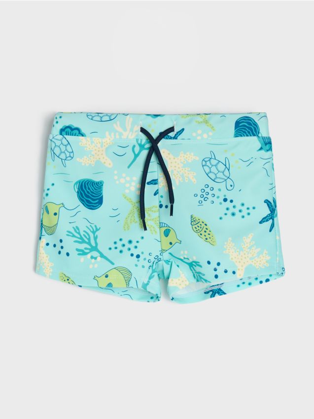 Sinsay - Kąpielówki z motywem morskich zwierząt - granatowy