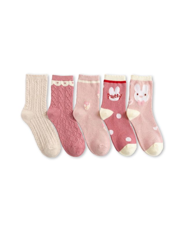 Sinsay - Șosete cu motiv iepure 5 pack - multicolor