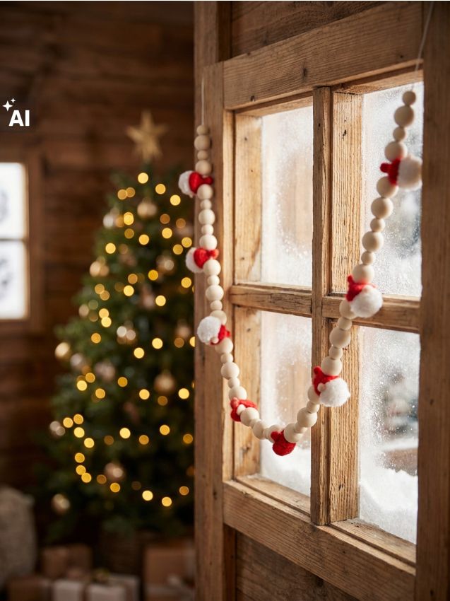Sinsay - Ghirlandă decorativă de Crăciun cu motiv de spiriduși - multicolor