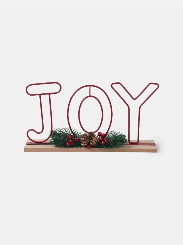 Sinsay - Vianočná ozdoba JOY - červená