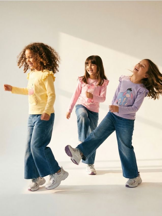 Sinsay - Tricouri din bumbac cu imprimeu 3 pack - multicolor