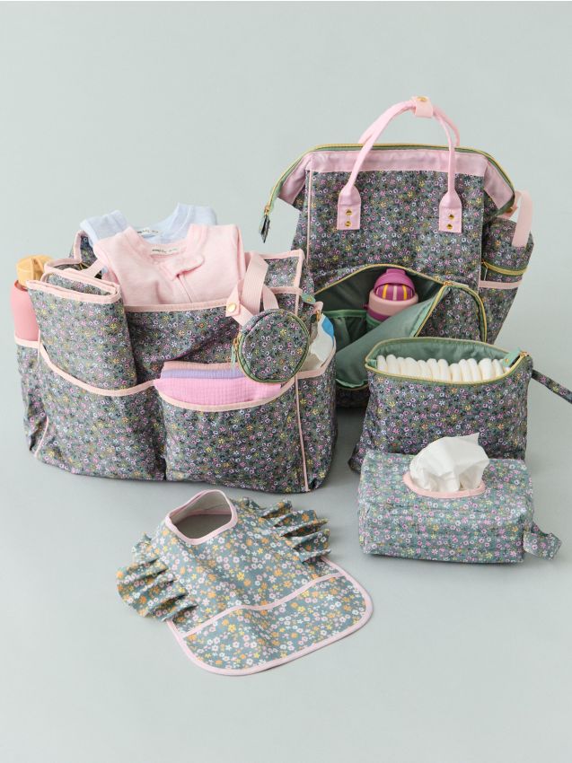 Sinsay - Baveta cu motiv floral și volănașe - multicolor