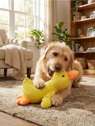 Plišasta pasja igrača s piskajočim zvokom