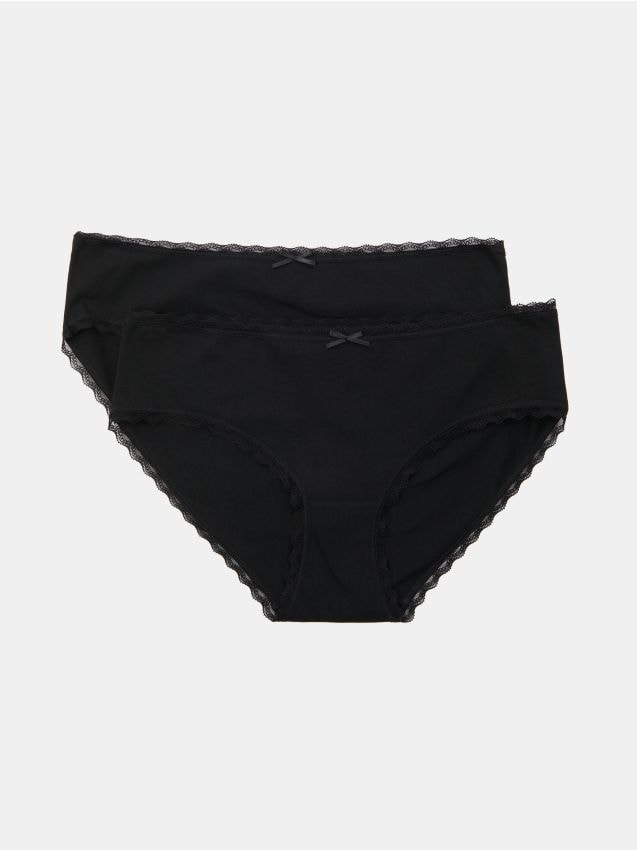 Sinsay - Chiloți hipster din bumbac, 2 perechi - multicolor
