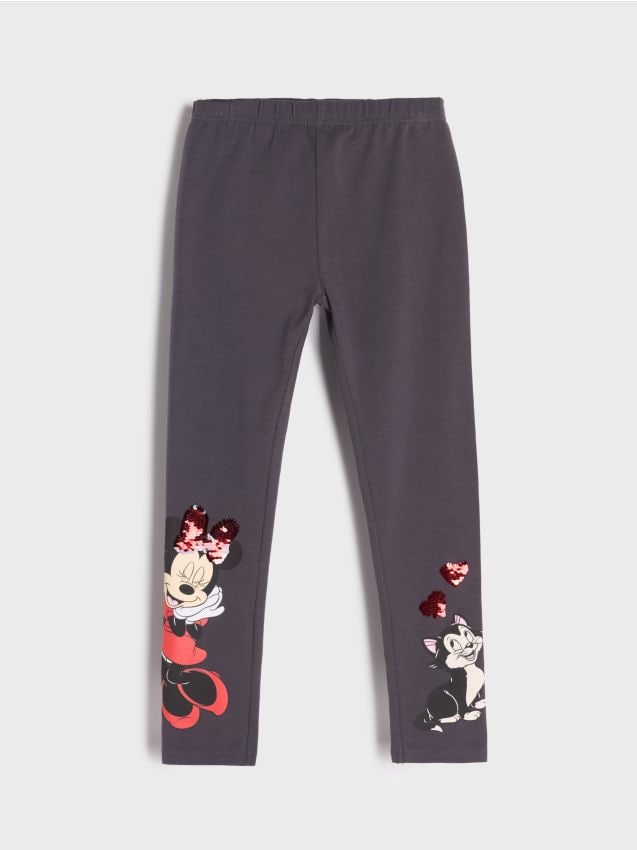 Sinsay - Legginsy Minnie Mouse - szary