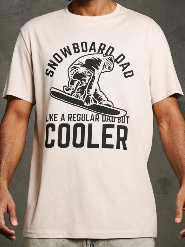 Sinsay - Tricou cu imprimeu - bej