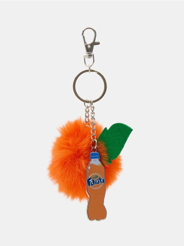 Sinsay - Breloc cu pompon Fanta - multicolor