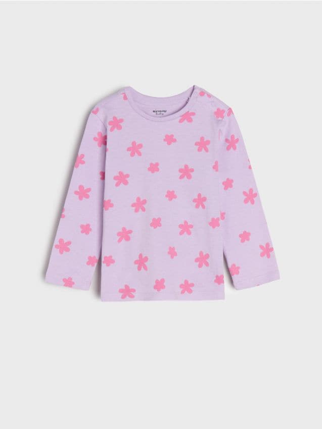 Tricou cu mânecă lungă și imprimeu - SINSAY