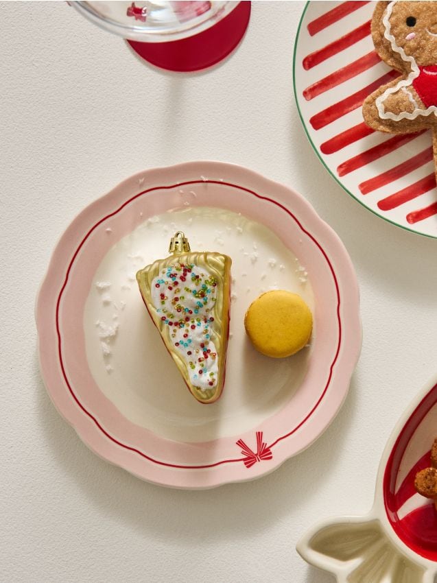 Sinsay - Vianočné gule v tvare jedla, balenie 3 kusy - viacfarebná