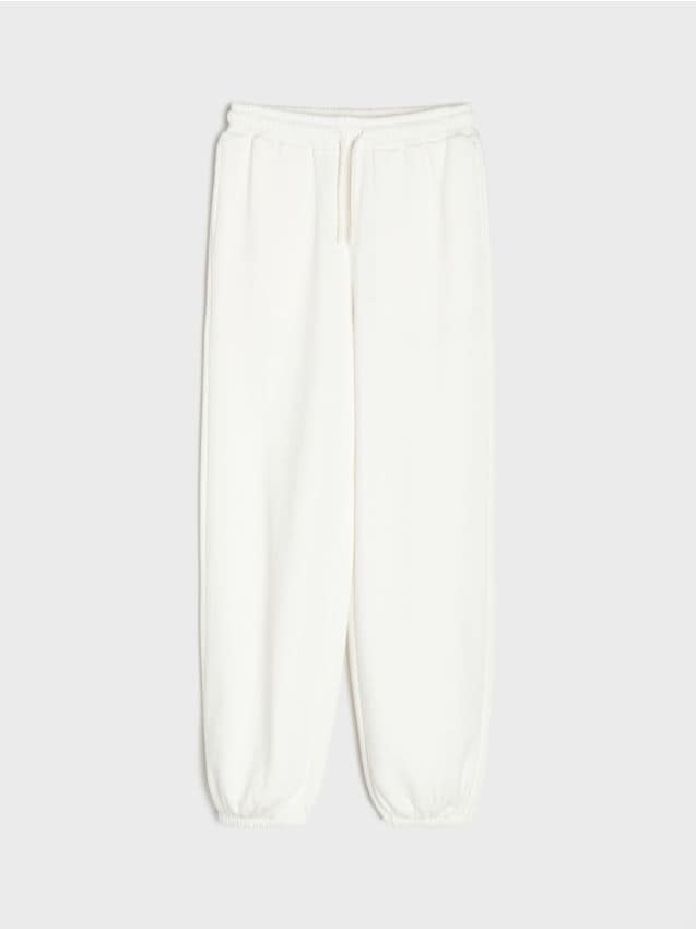 Sinsay - Pantaloni de trening tip jogger - crem