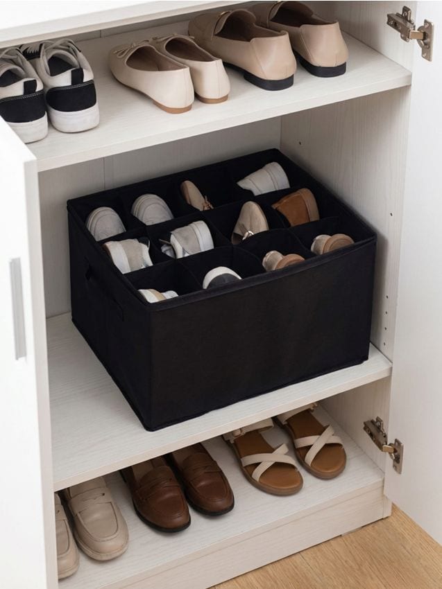 Sinsay - Organizator textil pentru pantofi cu compartimente - negru
