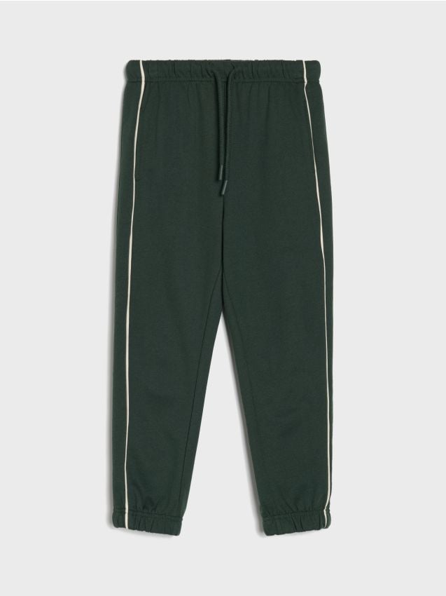 Sinsay - Pantaloni jogger - verde-maroniu