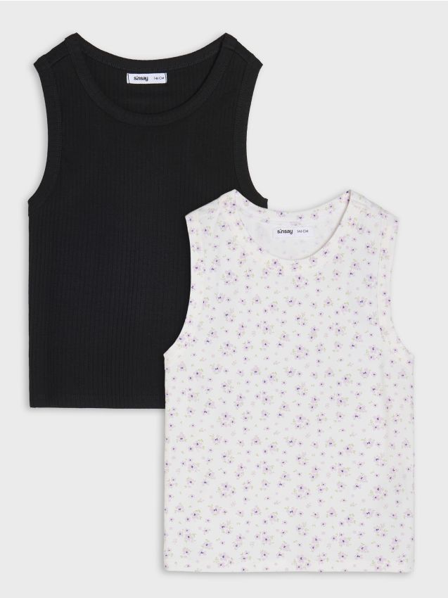 Sinsay - Maiouri din bumbac 2 pack - multicolor