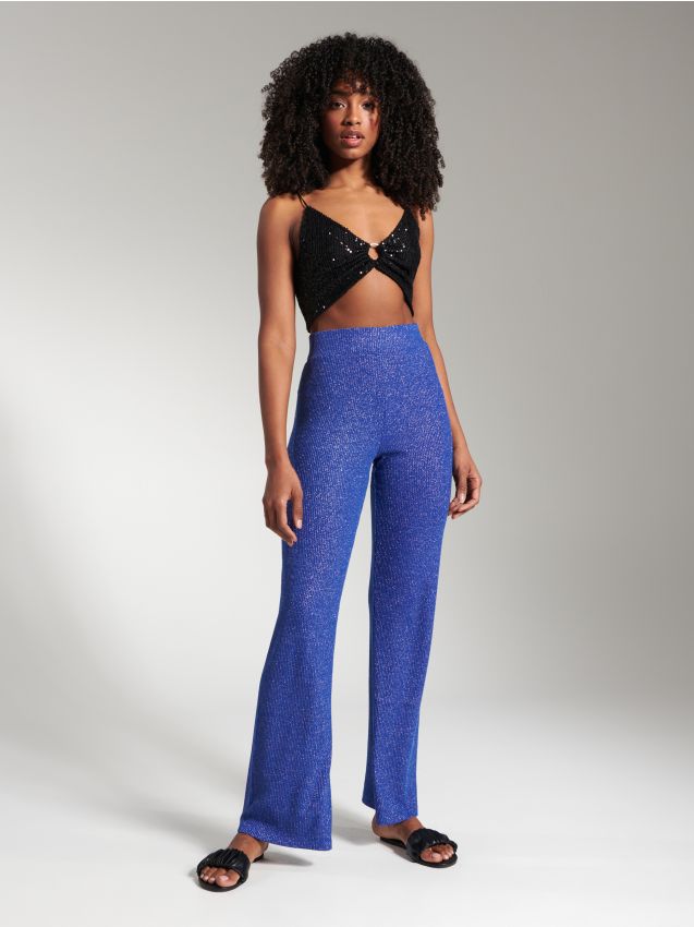 Sinsay - Crop top na tenké ramienka - čierna