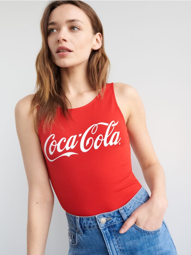Bodi z visokim deležem bombaža Coca-Cola - SINSAY