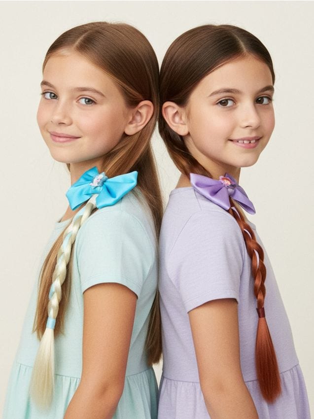 Sinsay - Sponky do vlasov s vrkočmi Frozen 2 kusy - viacfarebná