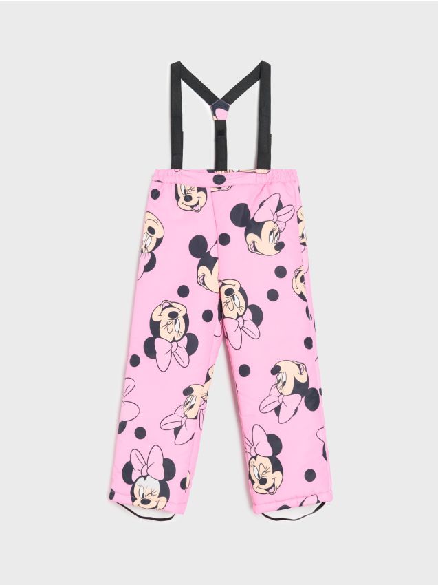 Sinsay - Pantaloni cu bretele Minnie Mouse - roz