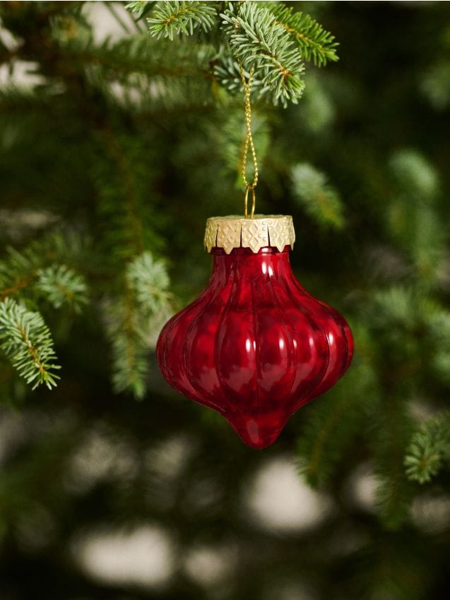 Sinsay - Balenie 6 vianočných ozdôb - červená