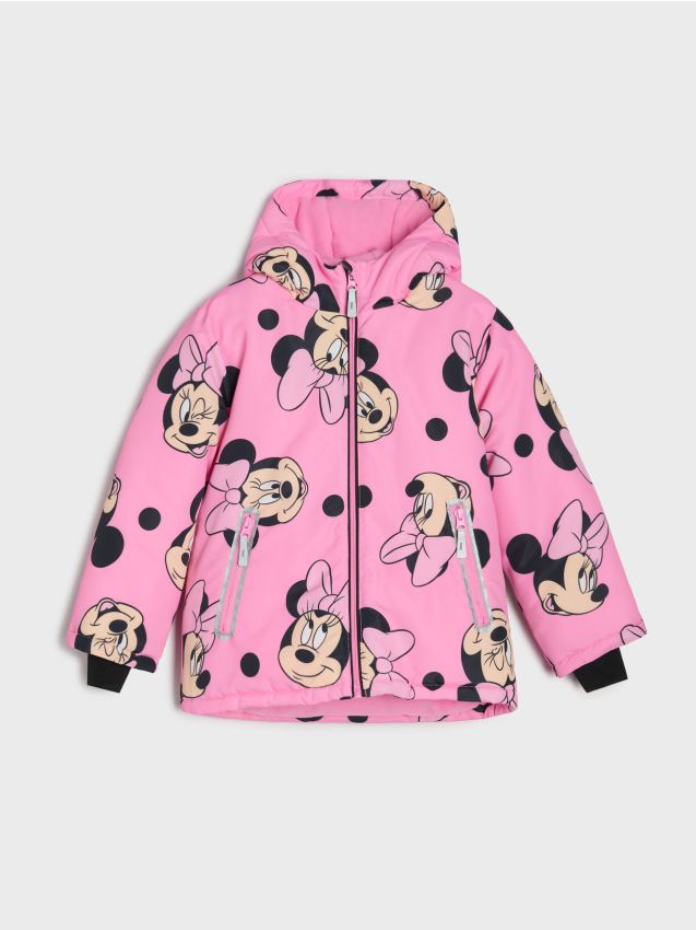 Sinsay - Geacă căptușită cu glugă Minnie Mouse - roz