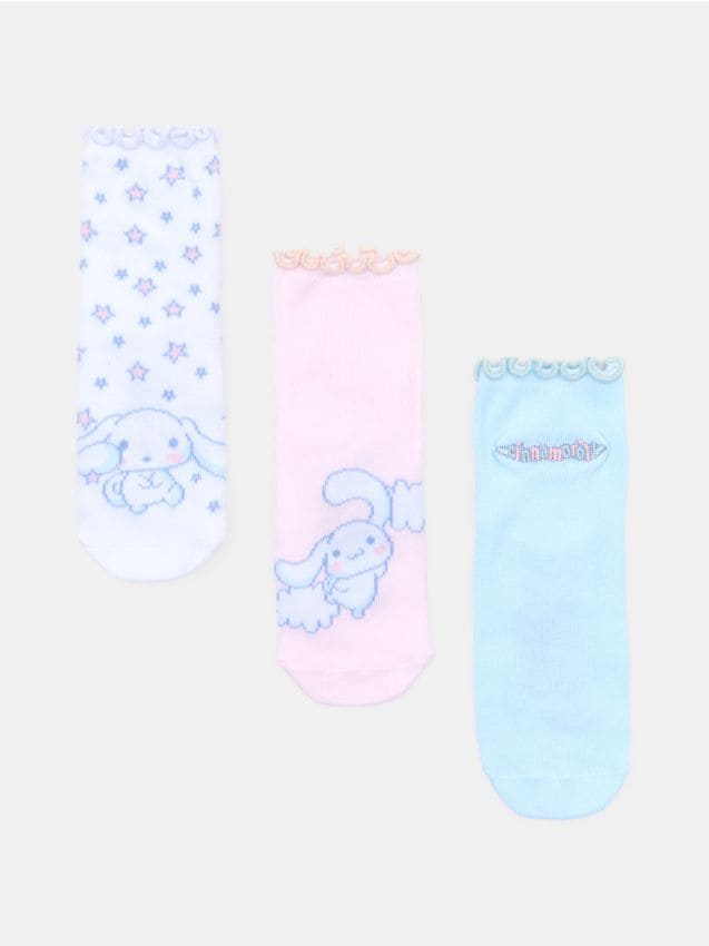 Sinsay - Súprava 3 párov ponožiek Cinnamoroll - viacfarebná