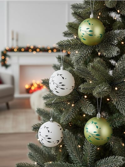 Set od 4 božićnih kuglica